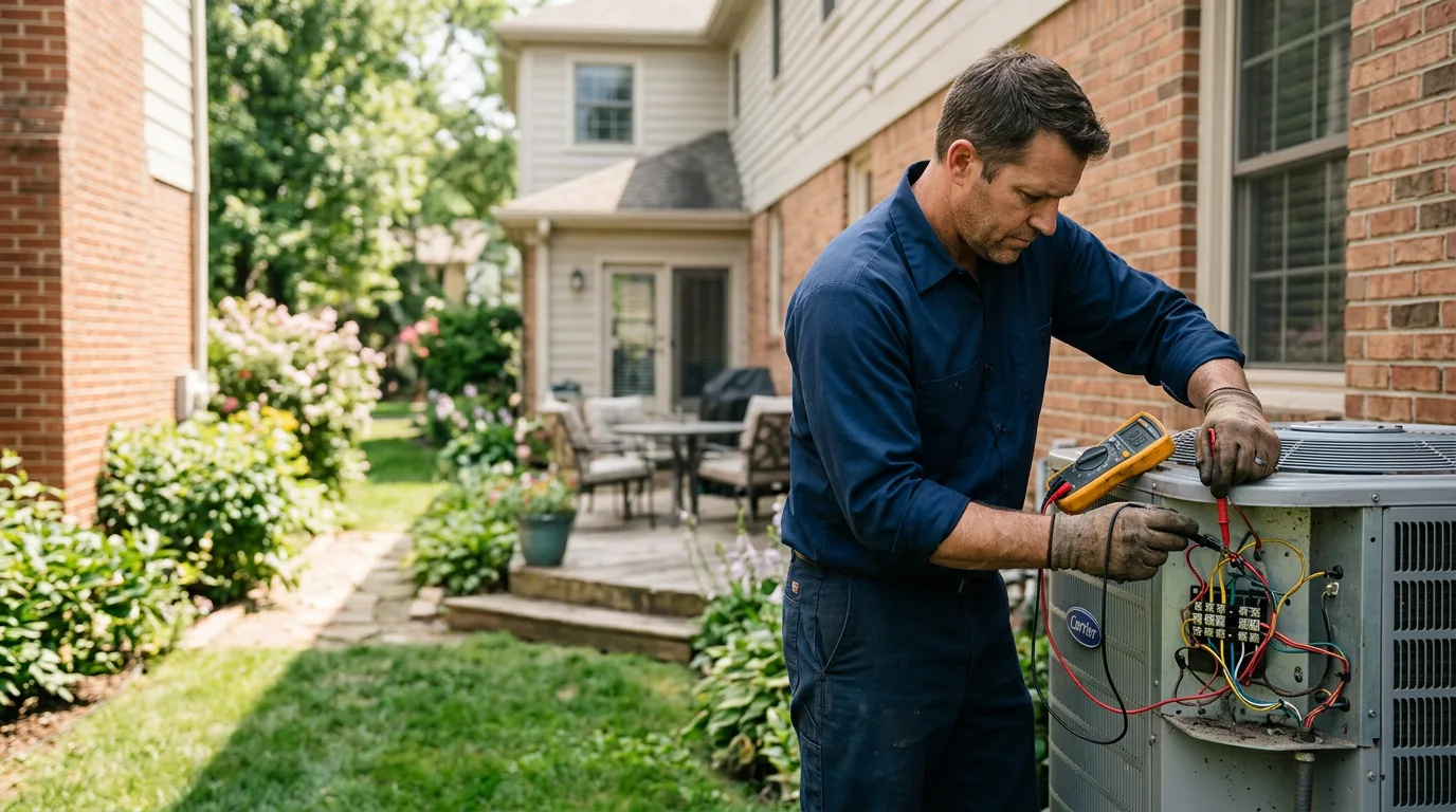HVAC technician working near Kistler, WV